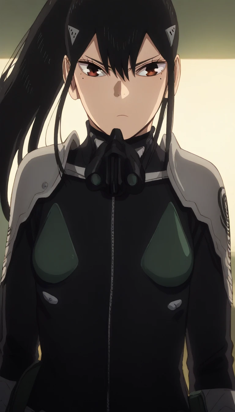 sauce_anime, ambient light,                                                                                                                                                   
mina ashiro, long hair, black hair, hair ornament, brown eyes, ponytail, mole, mole under eye,, (wince), frown,  close up face:0,2                                                                                                                                    
Nsfw, ( show off breast), nipples, navel ,((torn full open bodysuit,  torn full open black bodysuit)), show off panties, (slender body), slim body, narrow, waist ,                                                                                                                                                                                                  
indoors, night, realistic room,  (missionary position), virginal sex, yuri, pov, female hands,                                                                                                                                                                                          
cowboy shot , looking down, solo, dutch angle, blush,, pussy juice, clenched teeth, saliva, nipples ,medium breasts,                                                                                                                                                                                                                                                                                  