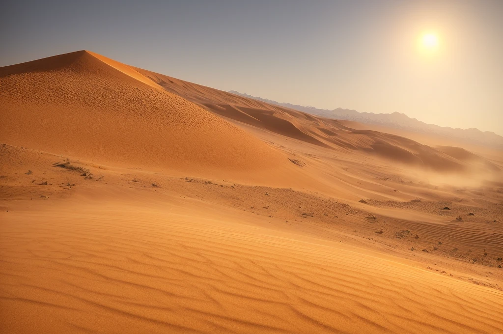 desert, sand, dust, sunny