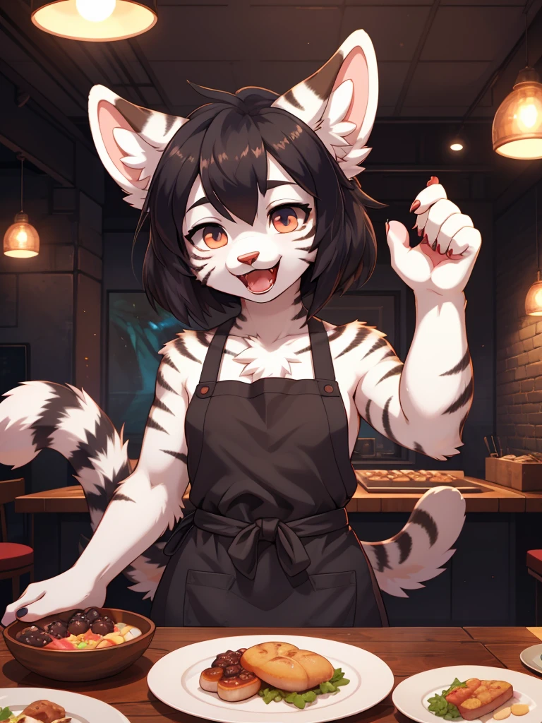 masterpiece, 最high quality, high quality, High precision,Highly detailed 8K wallpaper,NSFW、love love、Lollimade、A look that makes you want to impregnate her、knee high socks、Pick up the skirt、archive、Working、cute face、(Transparent maid clothes:0.8)、Jobs、transformation、(extreme sensitivity increase:1.8)、(Scrounge、cosset)、No correction、、Slender、skinny、little kid、(My eyes are blurry)、Greedy、(No underwear)、cute nipples、small breasts、(Waist shaking back and forth:1.3)、(The face of a maiden in love:1,2)、(Holding a tray with a tea set on it)、(open your mouth、Small fangs)、(girl、小daughter、delicate、fox ears、fox tail、black hair、Braid、slimming、beautiful belly、cute pants)、(short girl、daughter、Niece)、(smile、happy face、sense of security)、from below the camera、whole body、
