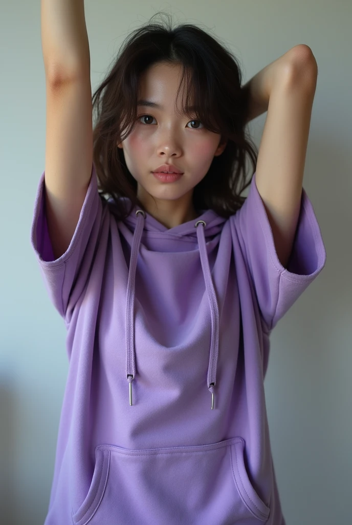 (La Best Quality, High Definition), (ultra detail), (1Baby Mkella), (1 beautiful young girl), (white underwear, with medium straight hair, streetwear, wearing white pleated miniskirt and ears, blue sweatshirt with hooded, on a naked body).(on the chest it says 'Future funk'). (among a bright futuristic cityscape illuminated by neon lights). (More 8K.motor surreal:1.4,HD,La Best Quality:1.4, photorealistic:1.4, skin texture:1.4, Masterpiece:1.8,Masterpiece, Best Quality,object object).(detailed facial features:1.3) ,(The correct proportions),(Beautiful blue eyes:1.4), (cowboy pose), (more details:1.4), ,(cyberpunk 2.1), (kawaii style: 1.4); , (ice element:1.4),(white underwear:V2.1)