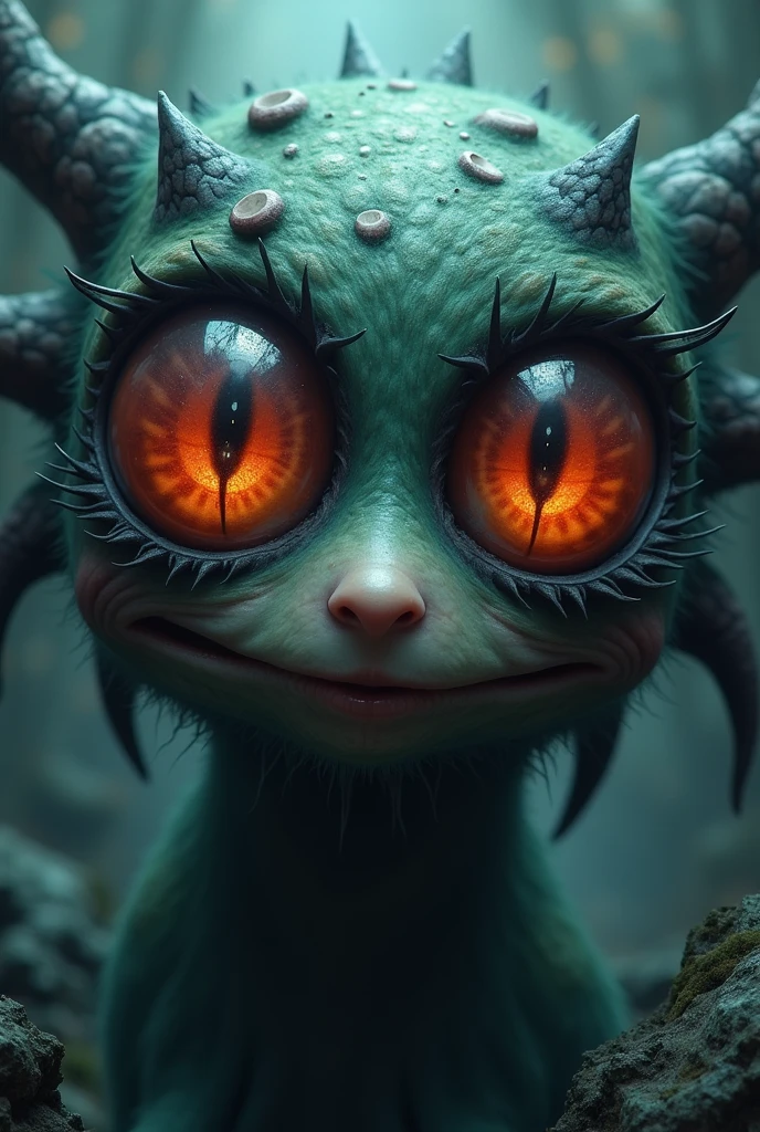impossibly beautiful portrait of alien shapeshifter entity, insane smile, intricate complexity, surreal horror, inverted neon rainbow drip paint, trending on art station, photoreal, 8 k, octane render by greg rutkowskibody,