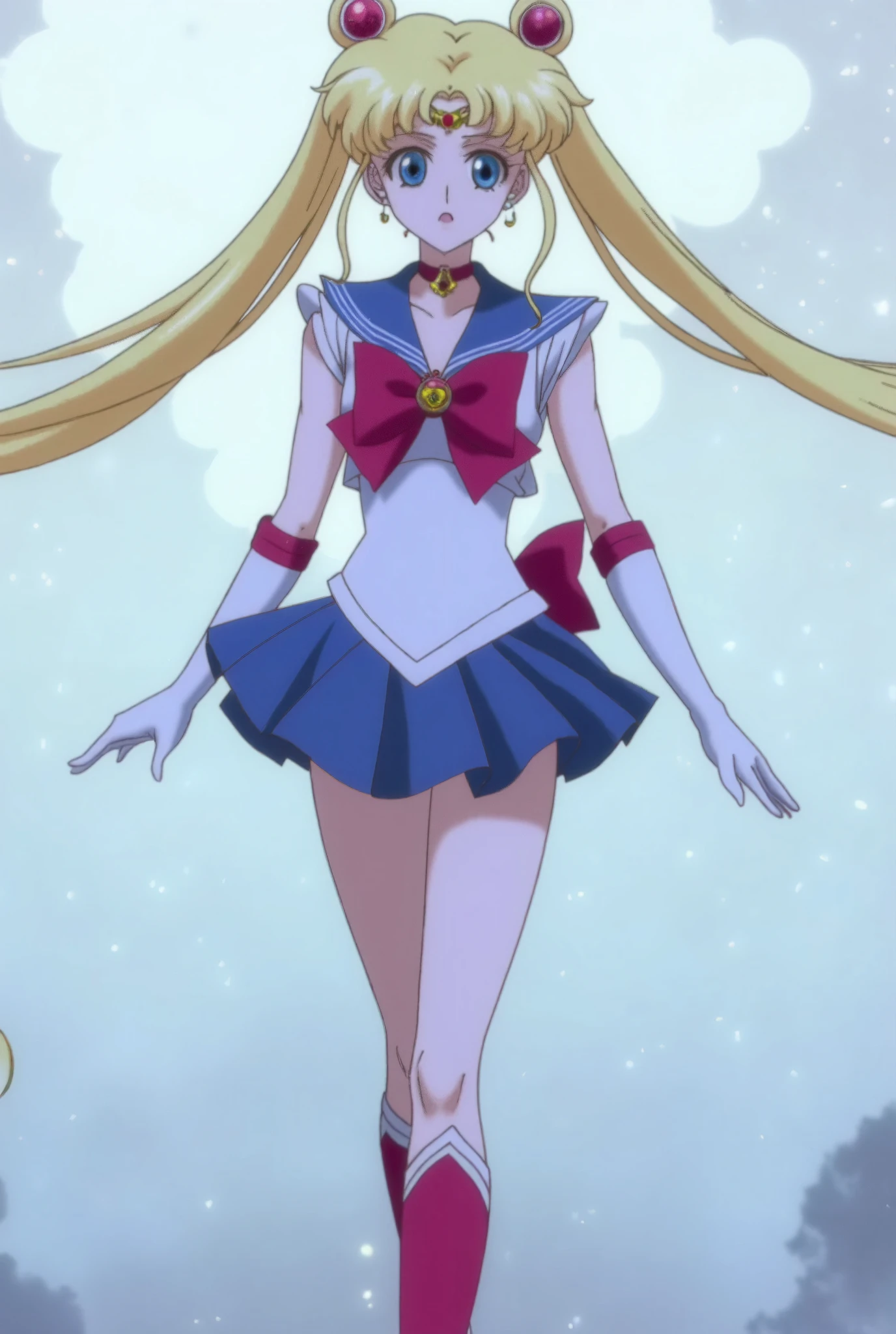 (masterpiece, Best quality:1.2),Sailor Moon， 1 Girl, Solitary
