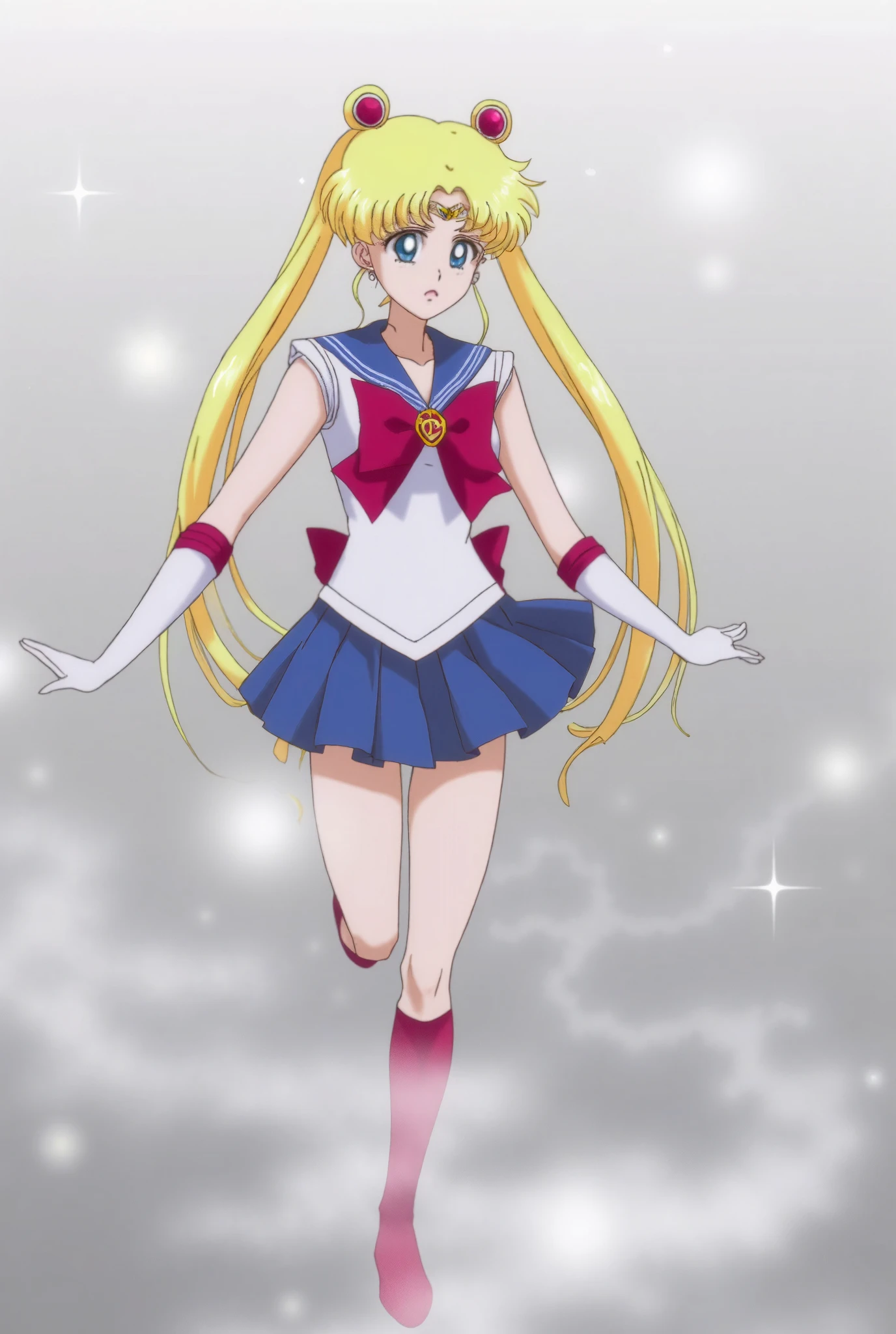 (masterpiece, Best quality:1.2),Sailor Moon， 1 Girl, Solitary
