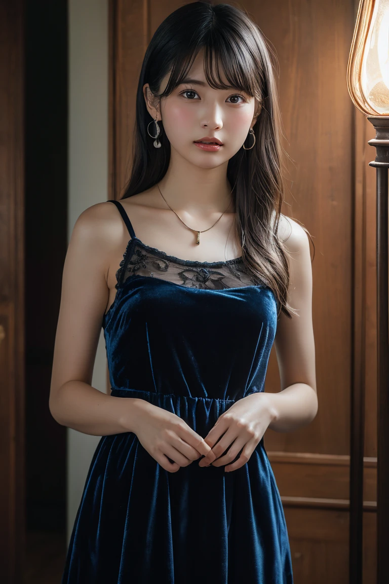 (high quality:1.2), 8k, (High detail:1.2), (Hotlexi woman), Solo, 24 year old Korean Ulzzang female, (dress),
