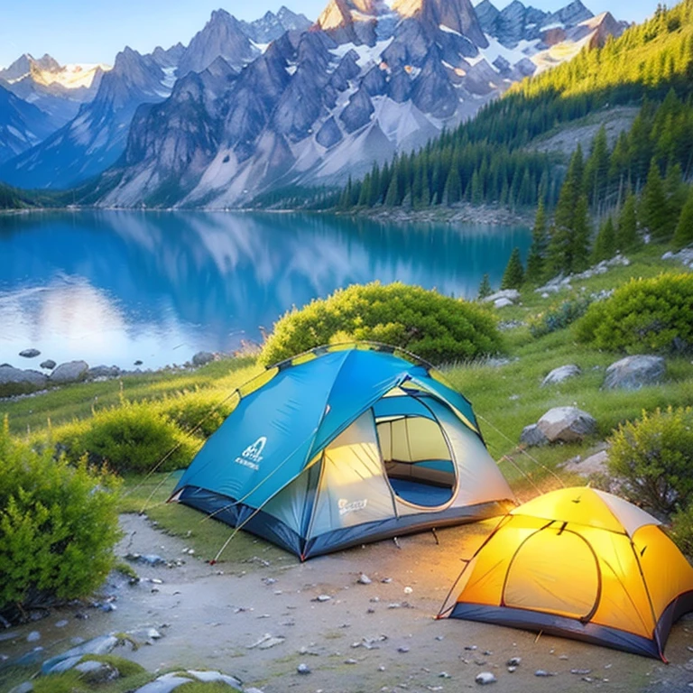 Super exciting outdoor camping，Want it again, Simple camping for one person/Super thrilling outdoor camping, would you like to have another one