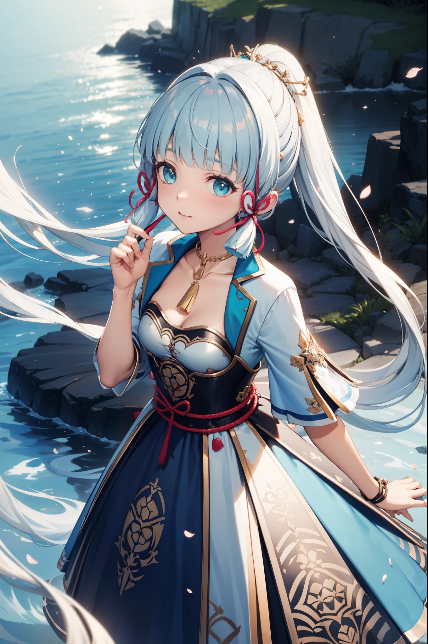(NSTDA.:1.2), (10, beste-Qualit, master-piece: 1.4), ultra-high resolution, (lifelike, photorealistic portrait: 1.48), 20 age, Cute Girl, (See through the microcolor bikini beetle:1.48), Famous Japanese actors, (hair over one eye:1.3), Blue Eyes, Head tilt, cowboy shot, from the side, looking at the audience, expressionless, Beautiful lake, Zeiss 150mm F/ 2.8 Hasselblad,  Whole body, foot, Ultra-Wide Angle