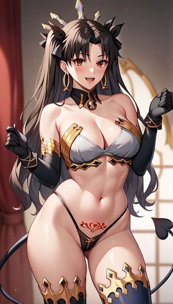 Yamato character from one piece manga, high details, pretty face, beauty face, full body, sexy body, cool pose, dark background.