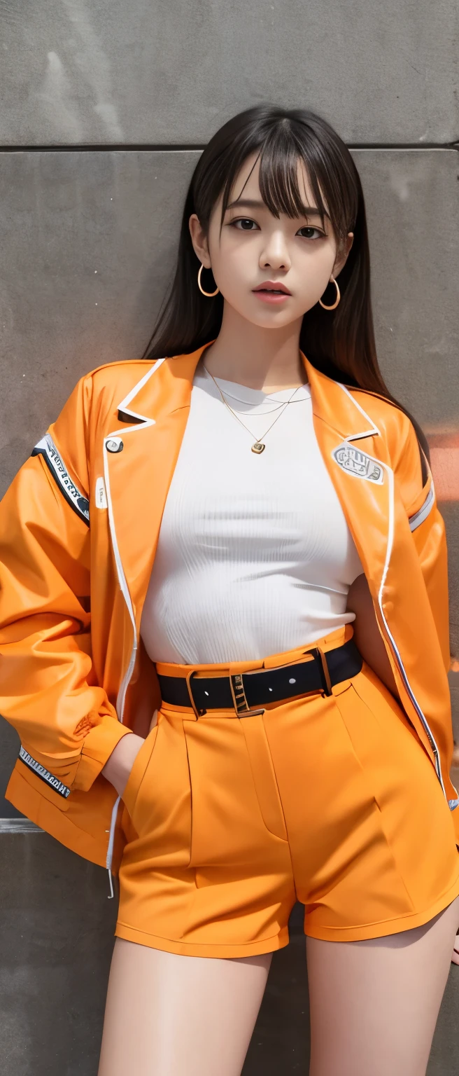(photorealistic),(masterpiece),(ultra-detailed),a very pretty and sexy 20 year old girl holding more than liters of pee, sitting in a car seat ,wearing crop bubble jacket and tight black jeans, hands jammed between thighs, legs crossed tightly, lower abdomen part of the tight black jeans bulging from full bladder as big sphere as if she was fully nine months pregnant with ten ???? but smooth rounded ,enduring extreme urge to pee,eyes slightly closed,pee about to come out,sweating,wearing skin tight black jeans,pee about to burst out