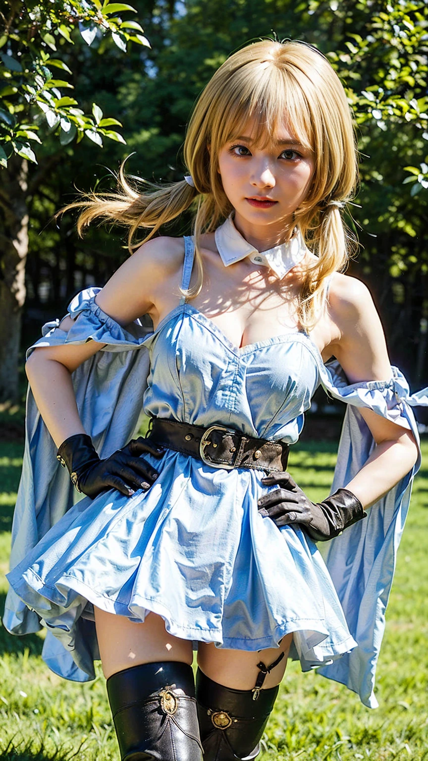 (El tema principal)
A caucasian woman with long blonde hair, wearing a floral dress, walking down the street.
(Aspectos del cuerpo)
Detailed facial features, beautiful blue eyes, rosy cheeks, and a warm smile.
(El entorno)
A charming, bustling street with colorful buildings and cobblestone pavement. Lush green trees line the sidewalk, providing shade.
(Atributos adicionales)
The woman carries a straw hat in her hand, shielding her face from the sun. She wears a delicate necklace and bracelets that glitter in the sunlight. There are vibrant flowers in bloom along the roadside, adding a touch of natural beauty to the scene.
(Calidad de la imagen)
(best quality, 4k, highres), ultra-detailed, realistic.
(Artistic style)
Realistic portrait, capturing the woman's elegance and grace.
(Tono de color)
Soft pastel tones, with an emphasis on warm, earthy colors.
(luci)
Soft sunlight filters through the leaves, creating dappled light and shadow on the woman's face.