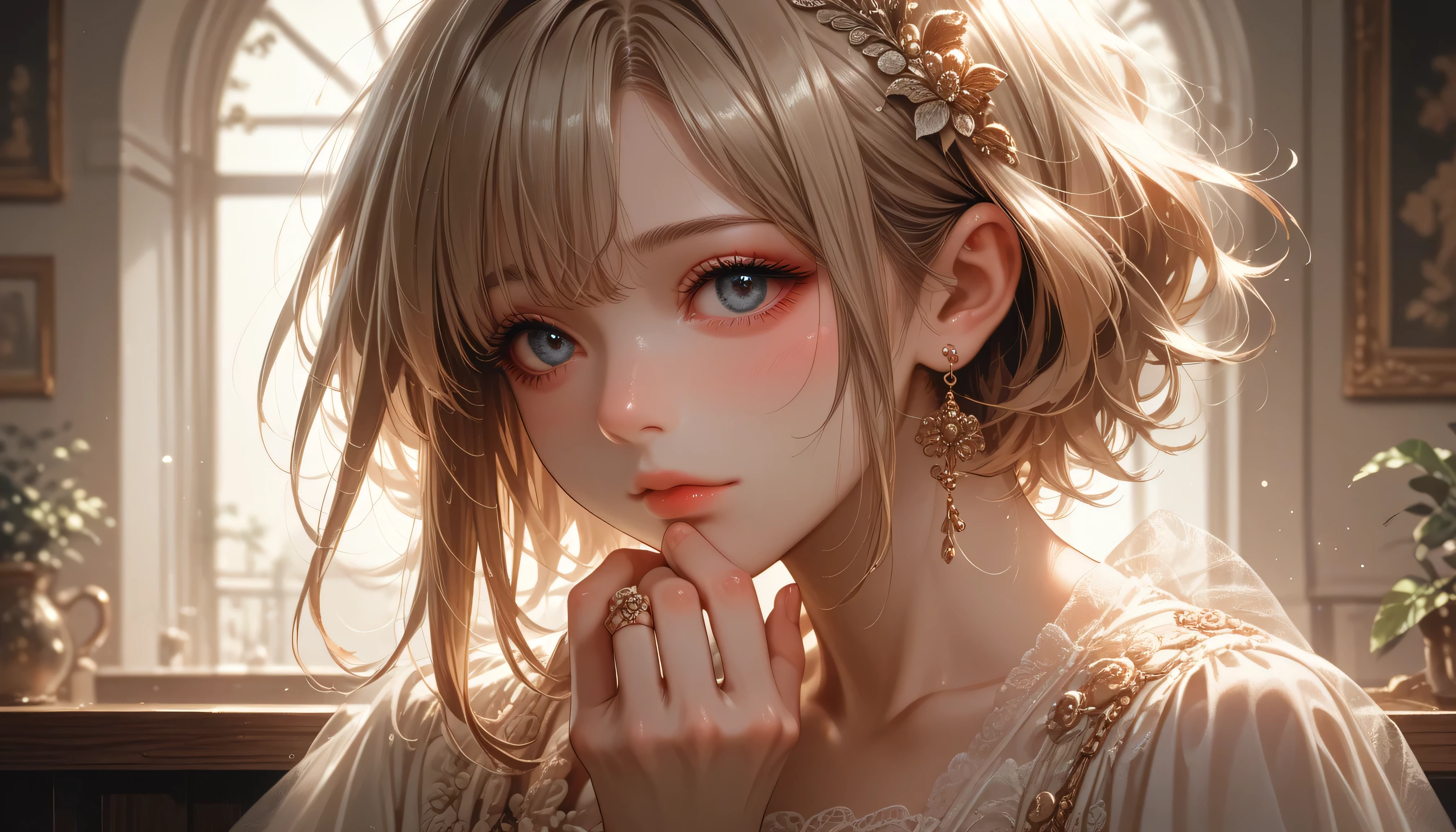 ((Best quality)), ((masterpiece)), (detailed), ((perfect face)), ((halfbody)) boy, baby face, male character from Alice Looking Glass, male version, spooky wonderland scenery