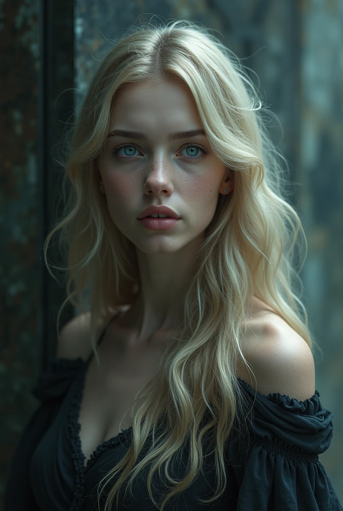 18 year old Twilight style woman, twilight style blonde.