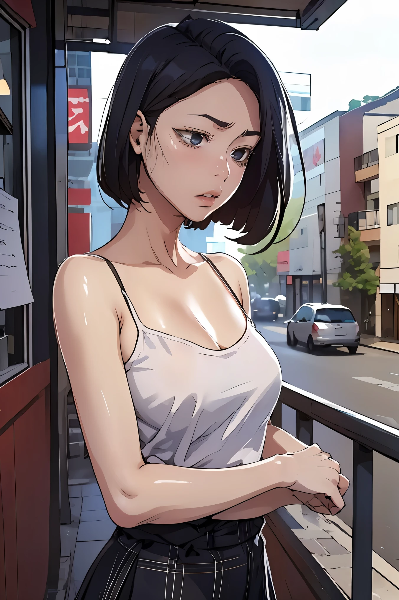 (masterpiece, best quality), 1girl, sooahdef, short hair