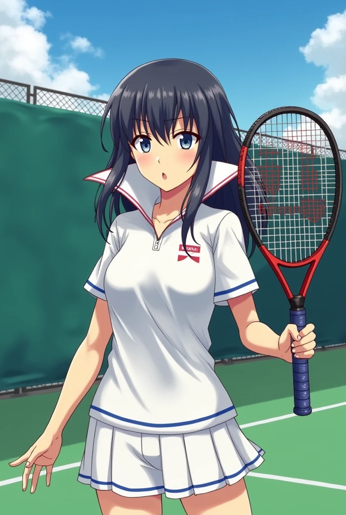 score_9, score_8_up,score_7_up, (illustration of masterpiece, best quality), (1girl), (1man, hetero:1.3), nsfw,(fingering pussy from back), leaning back, standing, spread legs,(in Tennis court,wimbledon,)
BREAK tween, (middle small breasts:1.2), hanging breasts, 
heavy breathing, sweat,steam, blush,(:<), rape face, 
BREAK (Tennis wear, Tennis skirt,):1.0), sleeve lines, bare arms,
(open clothes:1.3), nipples, underboob, bare stomach,
BREAK (bottomless:1.3), pussy juice,
(trembling:1.3),ahegao
