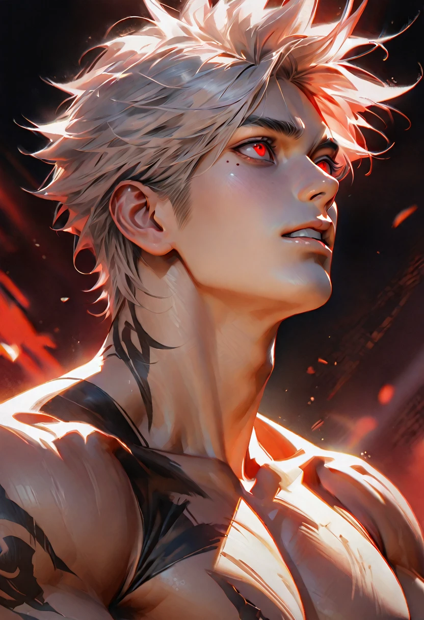 facesakimiboy, black hair, portrait of 1 5 - year - old boy, with slender, white - blond hair, cold grey eyes, a pale complexion with sharp and pointed features, highly detailed, digital painting, artstation, concept art, smooth, sharp focus, illustration, art by artgerm and greg rutkowski and alphonse mucha