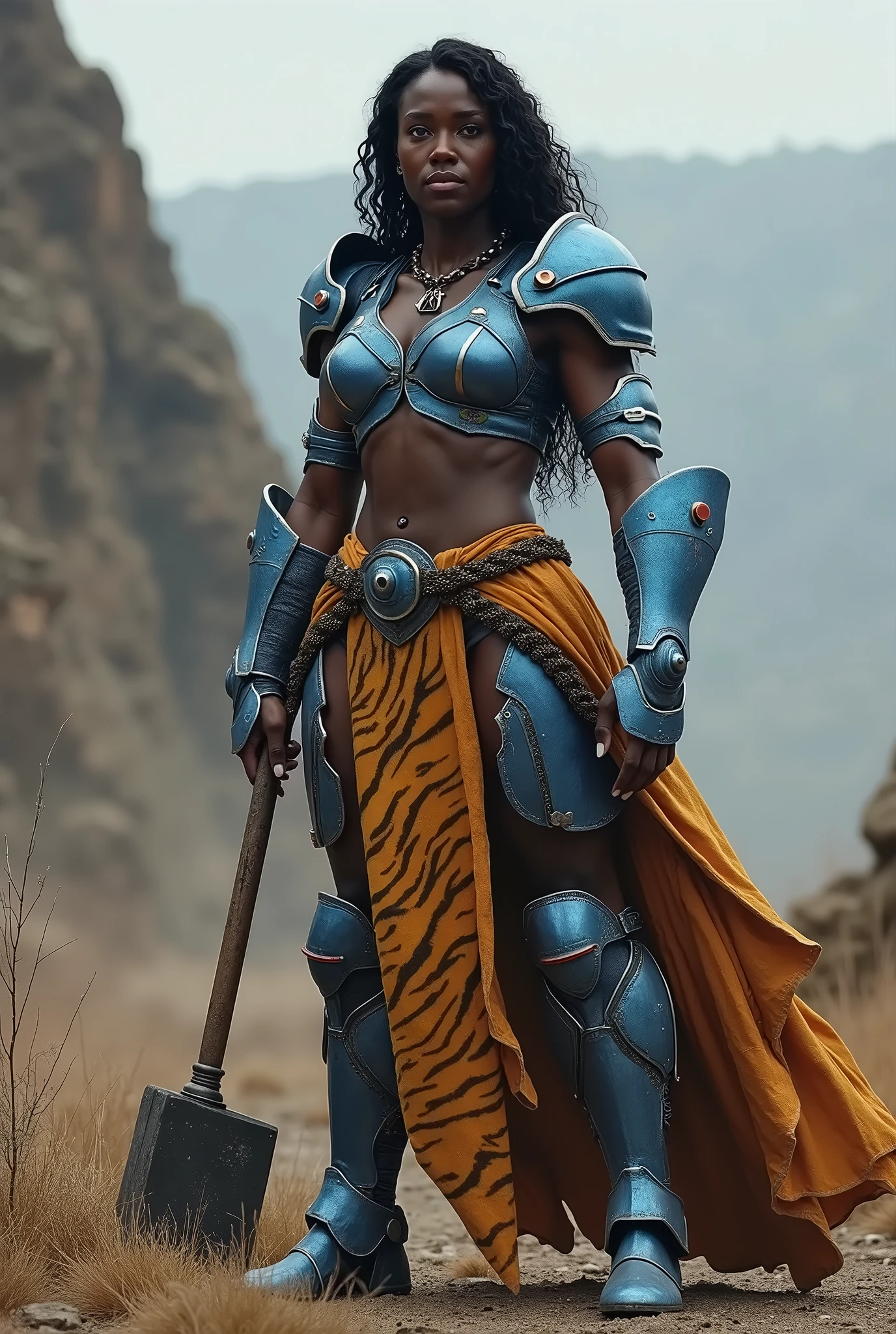 hermosa, sexy, Full body African Zulu warrior, dressed in a characteristic outfit carrying a deadly spear, agazapada en la jungla asechando a su presa, gran angular, ultra detallada, imagen 3 D, 34K resolution, octanaje renderizado, detalle intricado, volumetric illumination, Efecto Vidrio roto. Photo style 50mm lens, apertura F 2.5. Sugerencias: No debe salir: Borroso, 2 cabezas, 2 caras, Anatomy bag, malas proporciones, mal arte, mal dibujado, cara mal dibujada, mutado, mutilado, extremidades extras, extremidades perdidas, extremidades, flotantes, extremidades fusionadas, fuera de foco, low res, cardboard, plastic