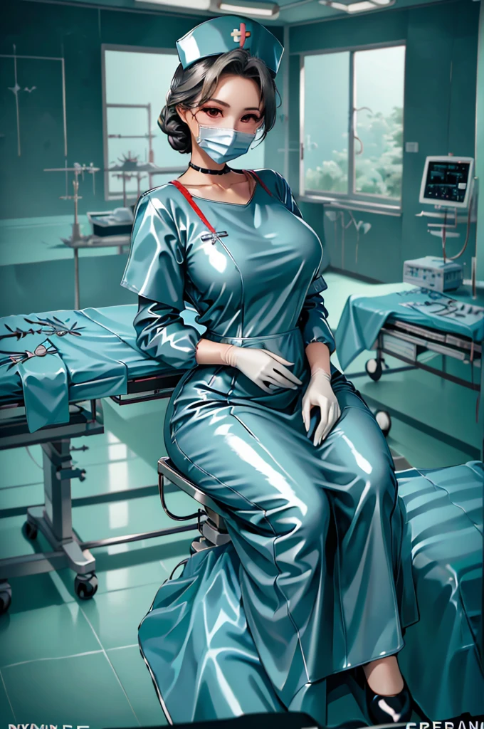 nurse uniform,hospital, latex nurse suit,nurses,busty,elbow gloves,labcoat,black hair woman,red eyes , gigantic ,medical instruments,asian nurse,two nurses,speculum,examination room,oversize ,big ass ,strap on, lay on table ,legs spreaded,giving birth,gyno chair , dentist,Milf,latex,red uniform,oversize breasts,diaper