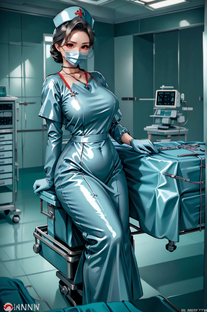 nurse uniform,hospital, latex nurse suit,nurses,busty,elbow gloves,labcoat,black hair woman,red eyes , gigantic ,medical instruments,asian nurse,two nurses,speculum,examination room,oversize ,big ass ,strap on, lay on table ,legs spreaded,giving birth,gyno chair , dentist,Milf,latex,red uniform,oversize breasts,diaper