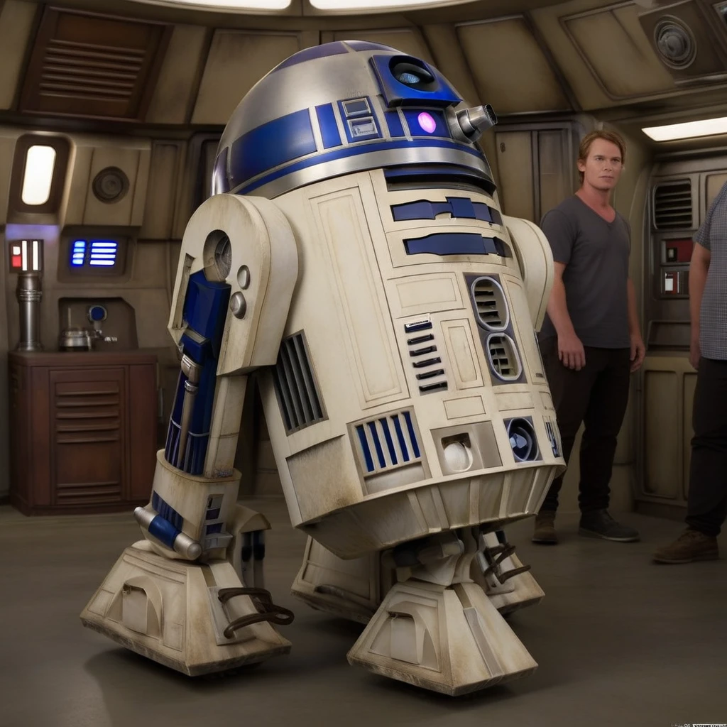 R2d2,Best Quality, Inside the spaceship
