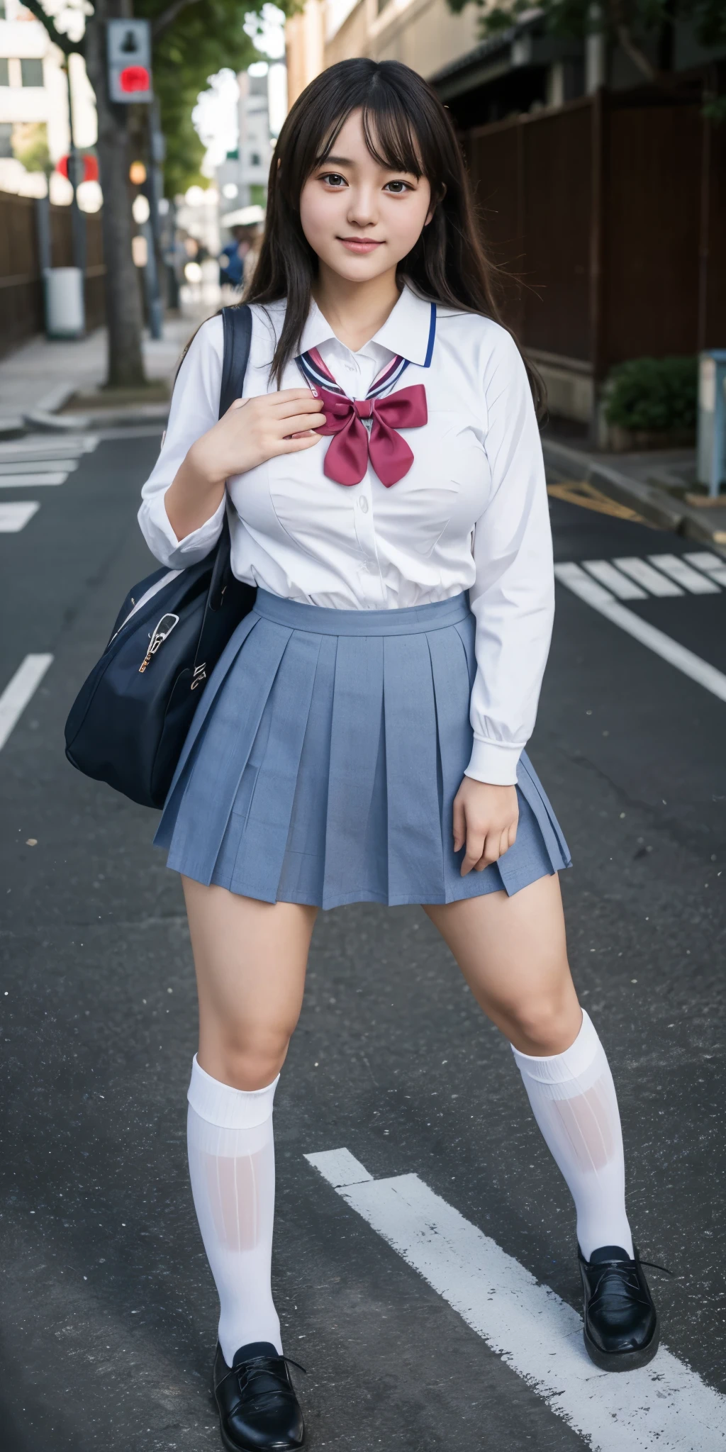 Best-quality, Masterpiece, Ultra-High-Resolution, (Photorealistic:1.4), Raw-Photo, Extremely-Details, Perfect-Anatomy, 

1girl, at winter Japanese schoolyard, 15-years-old, most popular Japanese idol,  

drinking very hot canned cocoa, looking at viewer, innocent smile, 

extremely cute face like a most famous Japanese idol, extremely beautiful big black solid circle eyes, extremely beautiful short-cut-haired, extremely beautiful thighs, extremely beautiful legs, 

(wearing Japanese school winter uniform, colorful scarf, navy blue pleated skirt), 

detailed cute face, detailed beautiful big black solid circle eyes, detailed beautiful short-cut-haired, detailed beautiful thighs, detailed beautiful legs, 

detailed Japanese high school winter uniform, detailed navy blue pleated skirt, detailed white cotton panties, detailed white sox, detailed black loafer shoes, detailed very hot canned cocoa, detailed lots of steam from very hot canned cocoa