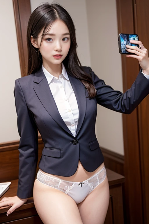 8k, RAW Portrait (Japanese women),masterpiece、Photorealistic:1.2、Realistic, Ultra-high resolution, Highest quality, Real Life Photos ,( in the evening :1.1), ((((1 female:1.5)))), (((Two girls showing off their panties In the room)))、(Cute Face:1.3)、Japanese women,((office lady))、((本物のoffice lady))、((business art:1.6))、 Short Hairstyles,Slender body,、In the room、 、big, beautiful, beautiful目, Black Hair,(Written boundary depth:1.3)、 ((Dark brown eyes:1.2))、(Realistic skin texture:1.3)、(Immersive atmosphere:0.8、Chiaroscuro:1.2) 、(Viewer:1.4)、((Embarrassed look:1.4))、((Red cheeks:1.3))、((From belowの天井:1.2))、(smile:0.7)、((She's wearing tiny white silk panties))、((Panty shot))、((A woman rolling up her skirt))、((From below:1.48))、((Crotch close-up:1.52))、((Pants with emphasis on the photo))、the most beautiful woman in the world、the most beautiful woman in the world、((Spread your legs out to the side:1.4))、
