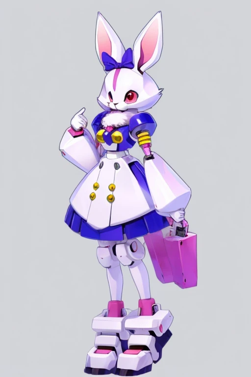  female furry sara rabbit medabots style