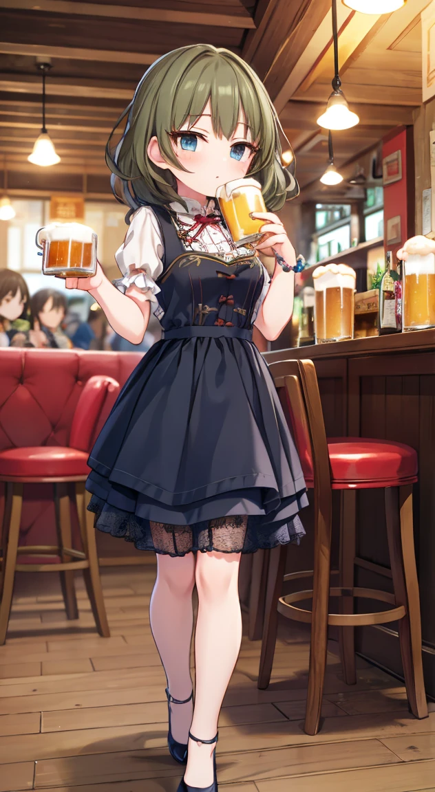 Idol Master,Cinderella Girls,Gao Yuanfeng,Drinking beer at a pub,