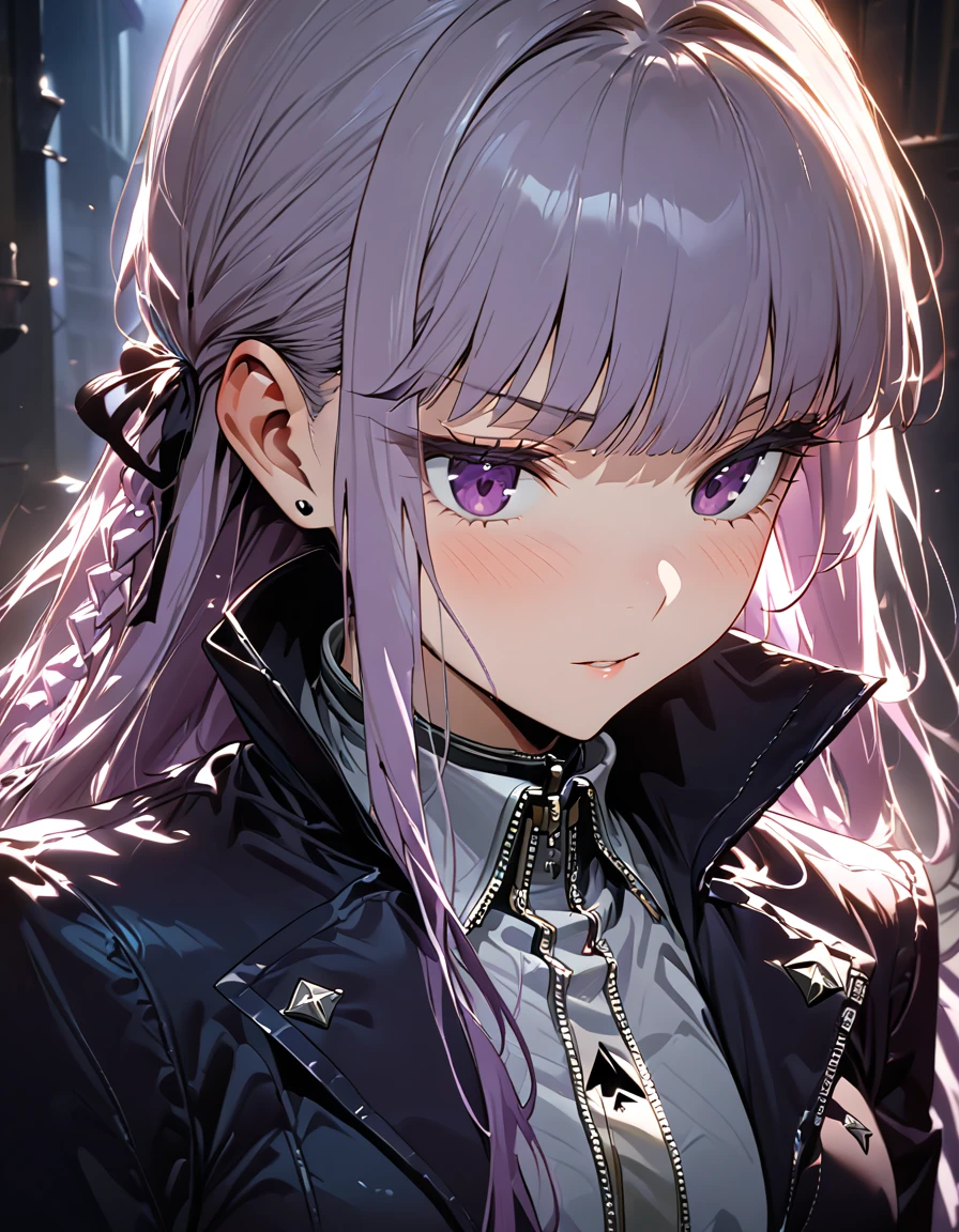 (kirigiri kyoko), (absurdres, masterpiece, best quality, ultra detailed), (cinematic lighting), 