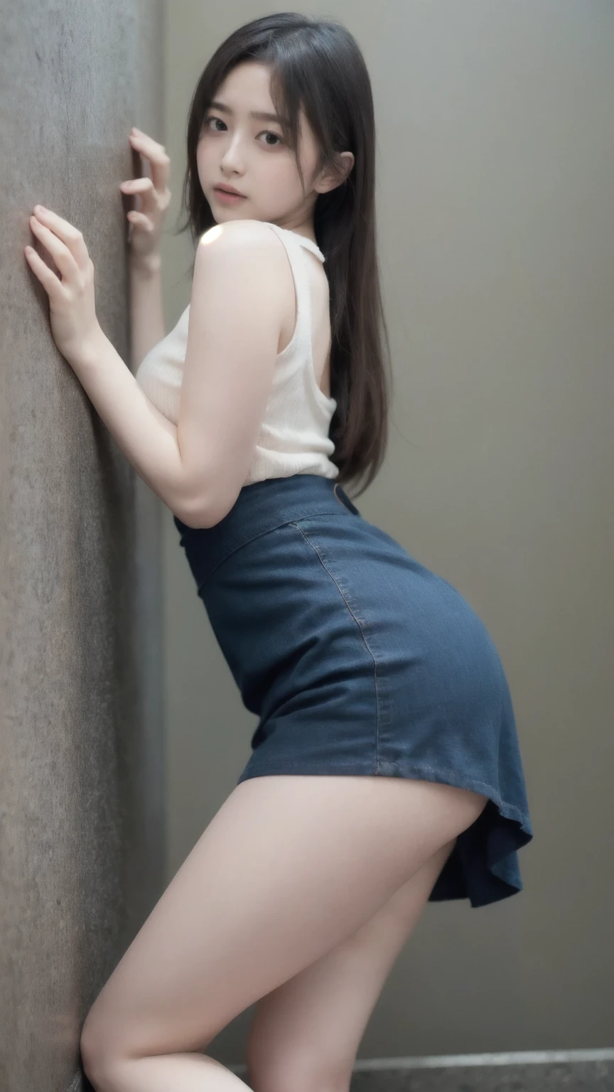 Japan  Woman、Long Black Hair、a smile