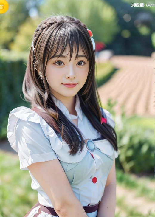 live-action:1.5、anime「Blessings to this wonderful world」Works inspired by、One Girl, solo, Yunyun Cosplay:1.4, Shooting in the grassland, smile,Best Quality、shape、非常にdetailed、High resolution、8K wallpaper、完璧なダイナミックな構shape、Natural color lip, Random sexy poses,(Best Quality:1.3)、(masterpiece:1.3)、(One Girl:1.1)、(detailed、 Shiny skin:1.1)、Healthy thighs are beautiful,((Best Quality, 8,000 people, masterpiece: 1.3)), (Skin Radiance:1.3), 非常にdetailed顔と肌の質感,  double eyelid,Lots of eyelashes、Healthy Breasts:1.3, (Perfect hands, Perfect Anatomy),Age 25,Looking at the camera,Portrait Photography,whole body,Standing posture