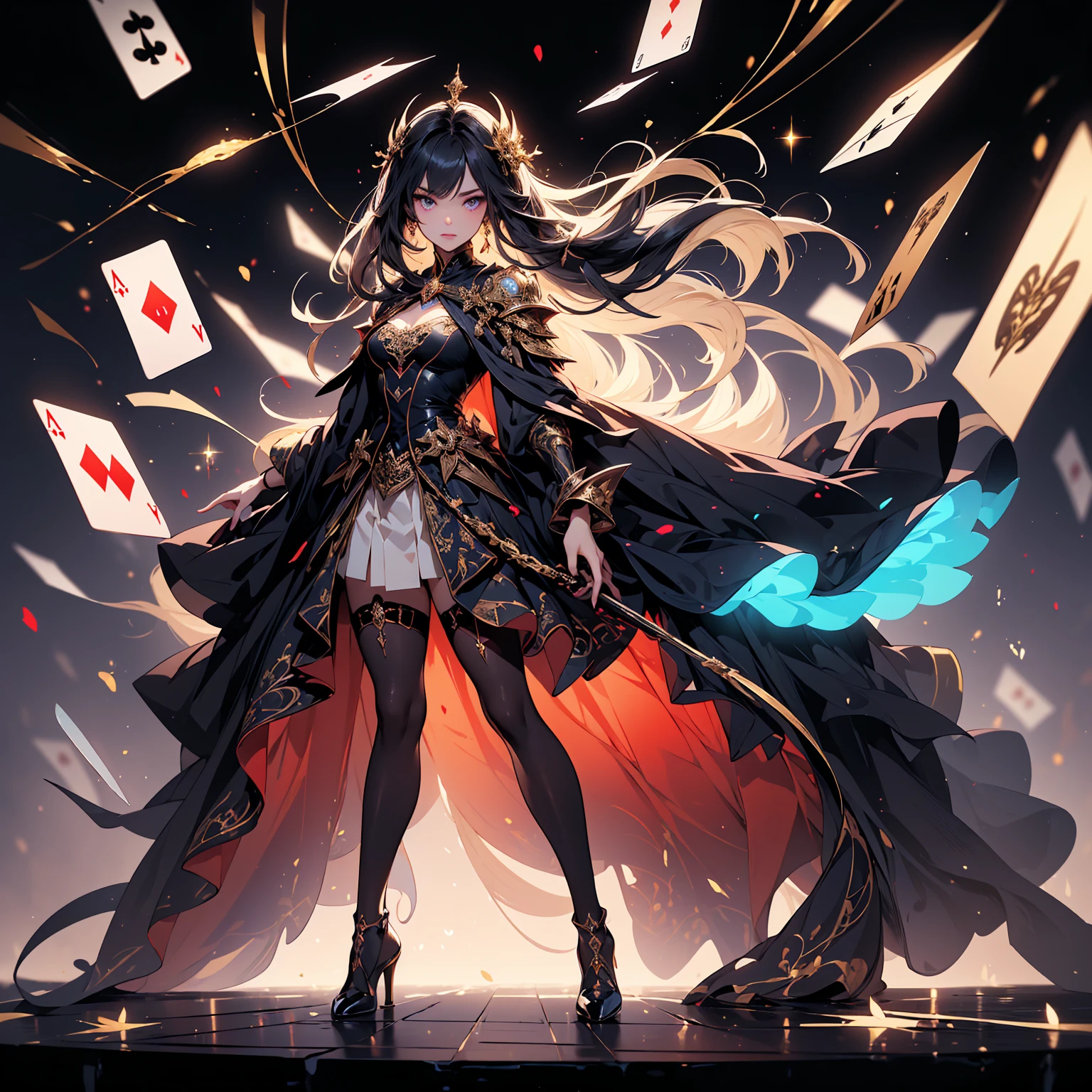 Full body,card style,