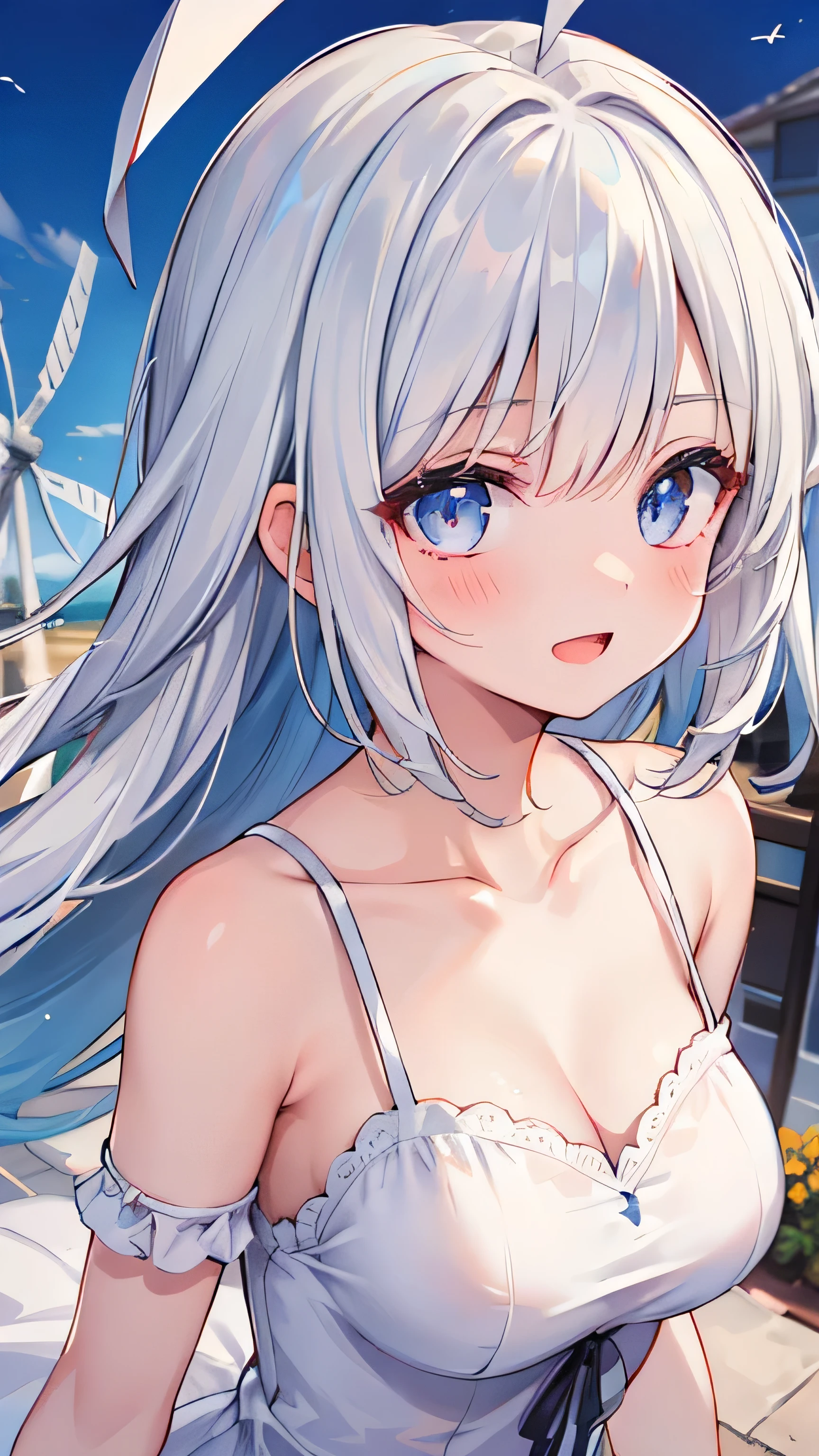 highest quality:1.4)、(High resolution)、(detailed background)、(detailed beautiful face:1.4)、(anatomically correct)、(detailed expression)、beautiful and smooth skin、beautiful teenage girl、two beautiful girls、(Small breasts:1.3)、beautiful breasts、Cute hair color、braided ponytail、relaxed atmosphere、cowboy shot、NSFW、nipples are visible、Mountain、river、starry sky🌌