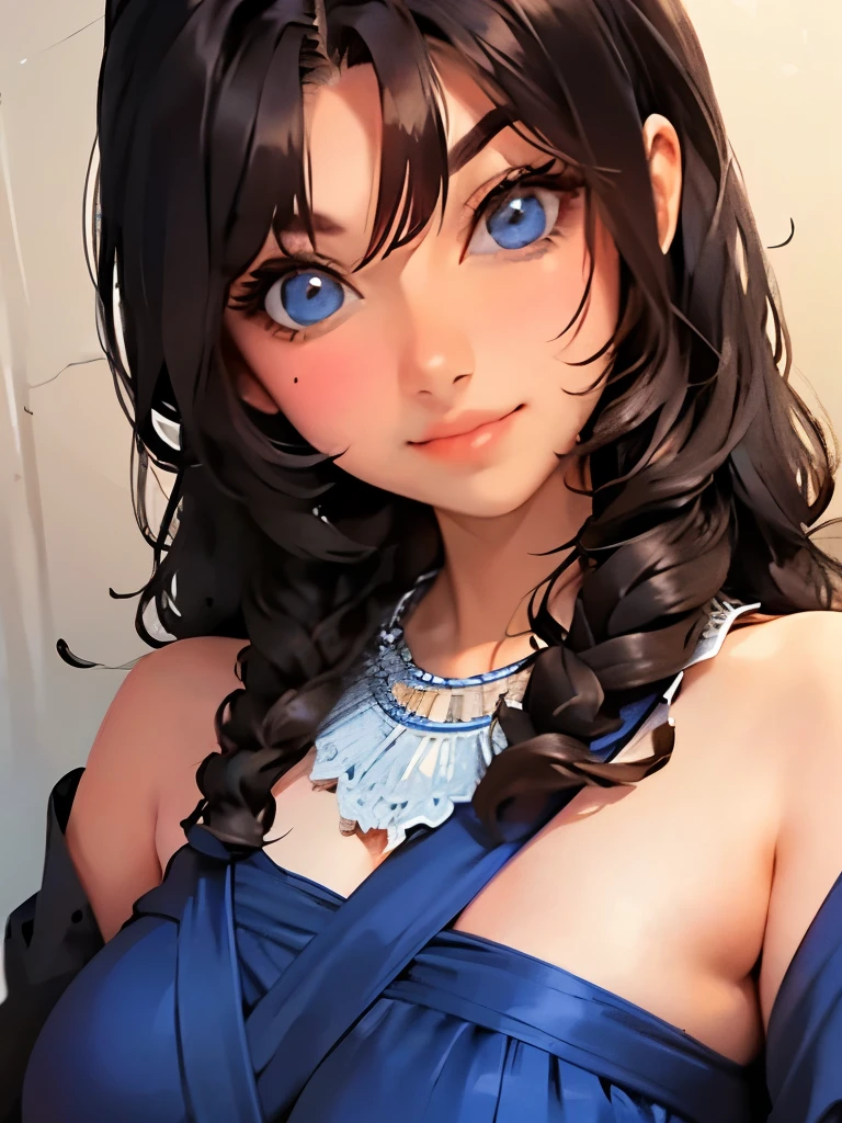 (masterpiece, best quality:1.2), Sexy girl, detailed blue brown eyes, solo