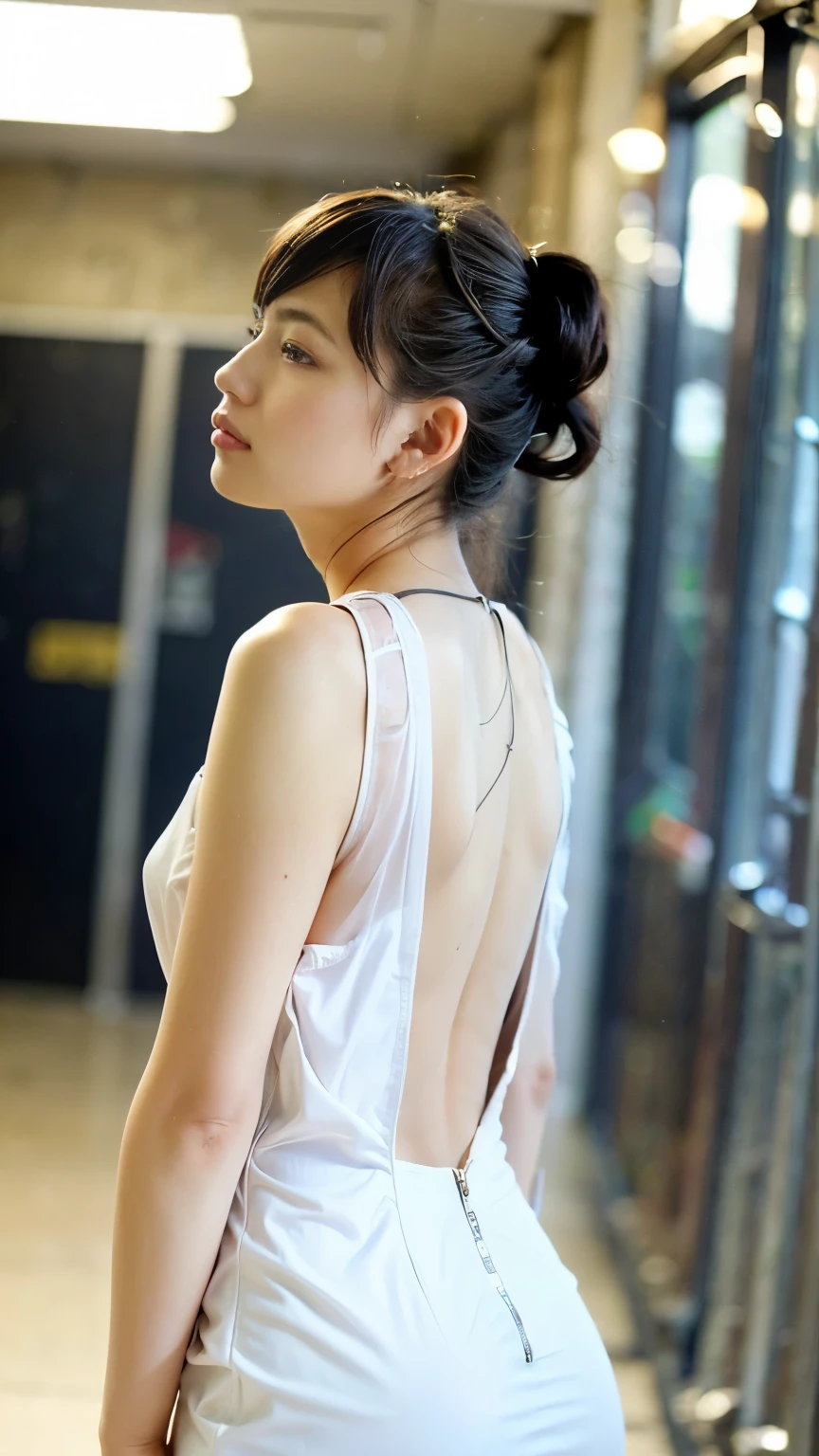 Avatar of beautiful woman in halter neck and backless vest