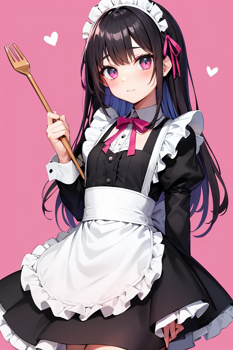 anime girl in a maid costume, anime moe art style, Raised sexy,with a good figure,Charming,