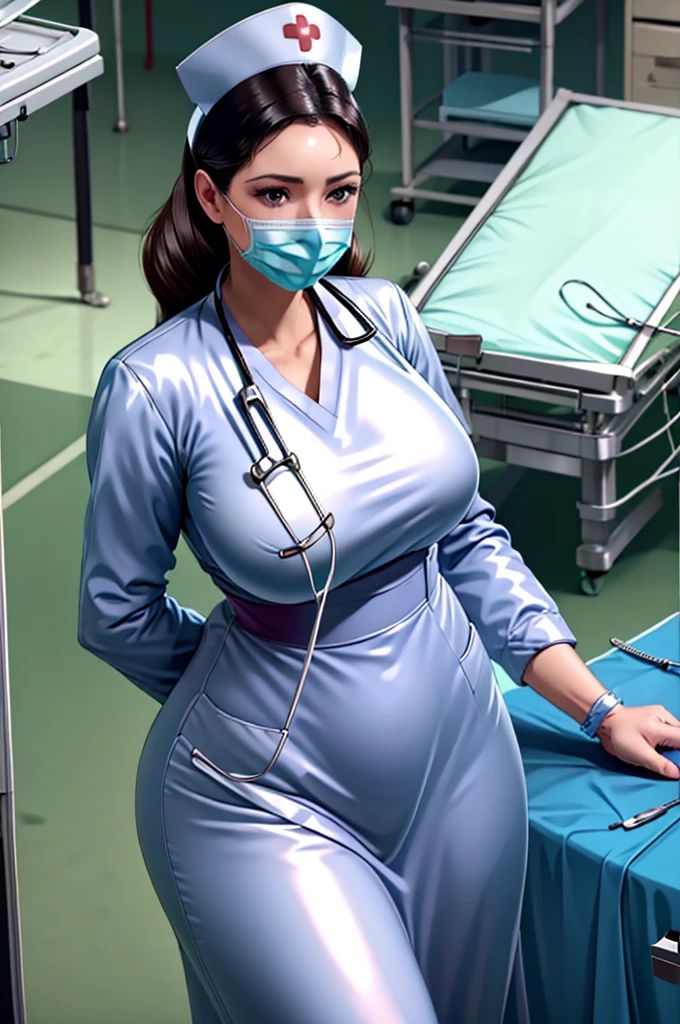 nurse uniform,hospital, latex nurse suit,nurses,busty,elbow gloves,labcoat,black hair woman,red eyes , gigantic ,medical instruments,asian nurse,two nurses,speculum,examination room,oversize ,big ass ,strap on, lay on table ,legs spreaded,giving birth,gyno chair , dentist,Milf,latex,red uniform,oversize breasts,diaper