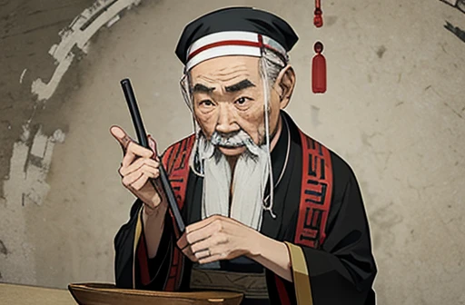 Ancient Chinese old man