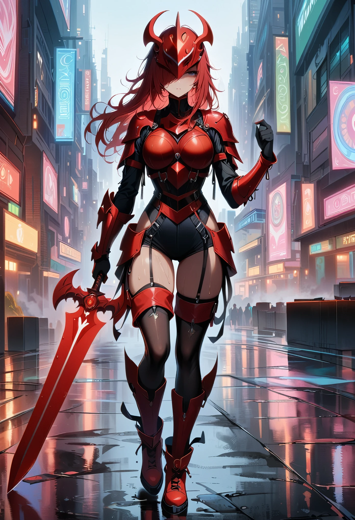 black,chiaroscuro, Ray tracing, movie lighting, cowboy shooting, 8K, Yes, Super details, precise, best quality, Award-winning, Award-winning, A High resolution, masterpiece, high detail,guweiz on artstation pixiv, Popular topics on artstation pixiv, 详细的number概念艺术, author:Yang Jie, 2. 5D CGI anime fantasy artwork,ultra high definition,8K ,Realistic skin texture,chiaroscuro, Ray tracing, movie lighting, 8K, Yes, Super details, precise, best quality, Award-winning, Award-winning, A High resolution, masterpiece, high detail,in the snow,Clear,masterpiece, best quality, 8K, number, 1 girl, alone, stand up, hair accessories, Red eyes, Heartless expression, Bloodstained mechanical parts, electric wire, cable, failure effect, scary, Science fiction, futuristic, The background is darker inside, neon lights, cyberpunk characters, surreal, Strange, Disturbing, spine-chilling, scary, western metal,Red eyes,发black,black色長手套,Rompers,leggings,Highlight her graceful figure,将整个身体包裹stand up,symbiont,((Raised sexy)),One-piece Pants,Red eyes,Venom Possession,发black,black色長手套,Rompers,black色一件,Blood-red eyes,best quality, High resolution, super detailed, Vivid texture, mask, Bangs,wear socks,tears,被black色粘液覆盖