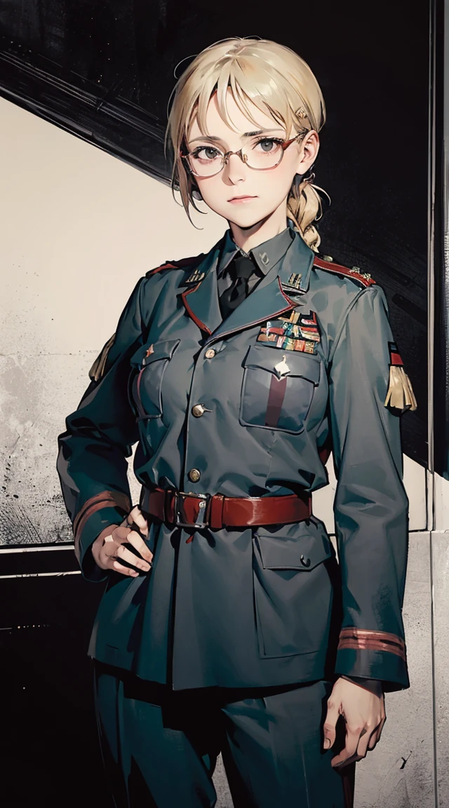 commander_valen, standing, looking at viewer, armor, muscular Drawing Lessons, beste-Qualit, Poses, Correct anatomy,Sketch Beech, Epic Poses, The clothes, pencil, Drawing,  Modest outfit, remote shot, detailed beautiful delicate face, detailed beautiful delicate eyes, perfect facial proportions, high-definition skin, fine skin, four-inch best ratio. With one thumb, a masterpiece, highly detailed, realistic, (World War II German general uniform reference : 1.8), the highest face resolution, adult, modestly dressed woman, dressed entirely, ( small, black hair, black straight bangs, super fine braids, straight bangs, red glasses, dark green eyes), future, science fiction, fighter plane, standing On the landing of a fighter plane, the government agency, a deep intelligent personality, a calm expression, a respectful face, a war, a fighter plane  (La mejor calidad:1.1), (Obra maestra:1.4), (absurdos:1.0), retrato, primer plano,1girl, Marinero Urano, KizukiAi, Mujer madura, small breasts, aqua eyes, cabello rubio, Uniforme Sailor Senshi, Collar de marinero, arco de pecho, Arco trasero, Falda suplicante, Guantes blancos de codo, Acostado boca abajo, en el suelo, con el trasero en alto, mostrando el culo de espaldas, without looking back