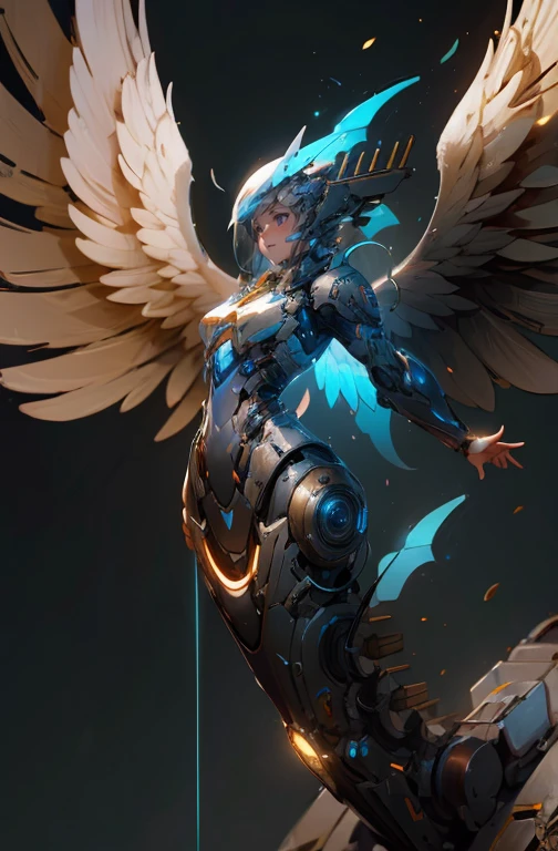 (Machine Angel), Mechanical wings with extended gears, Detailed face, A balanced face, (Cunning and beautiful), Cinematic Light, SF, Surreal, The End, floating, whole body, (CG illustration), (Advanced Details), (High resolution), (Best Quality), (masterpiece)
