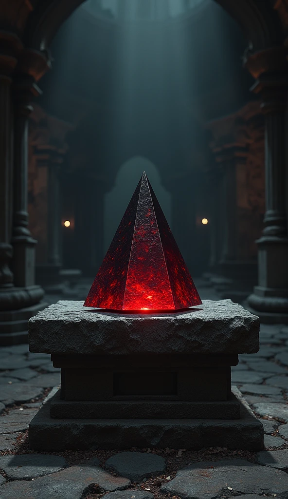 Blood is flowing from one eye of Shivalinga.