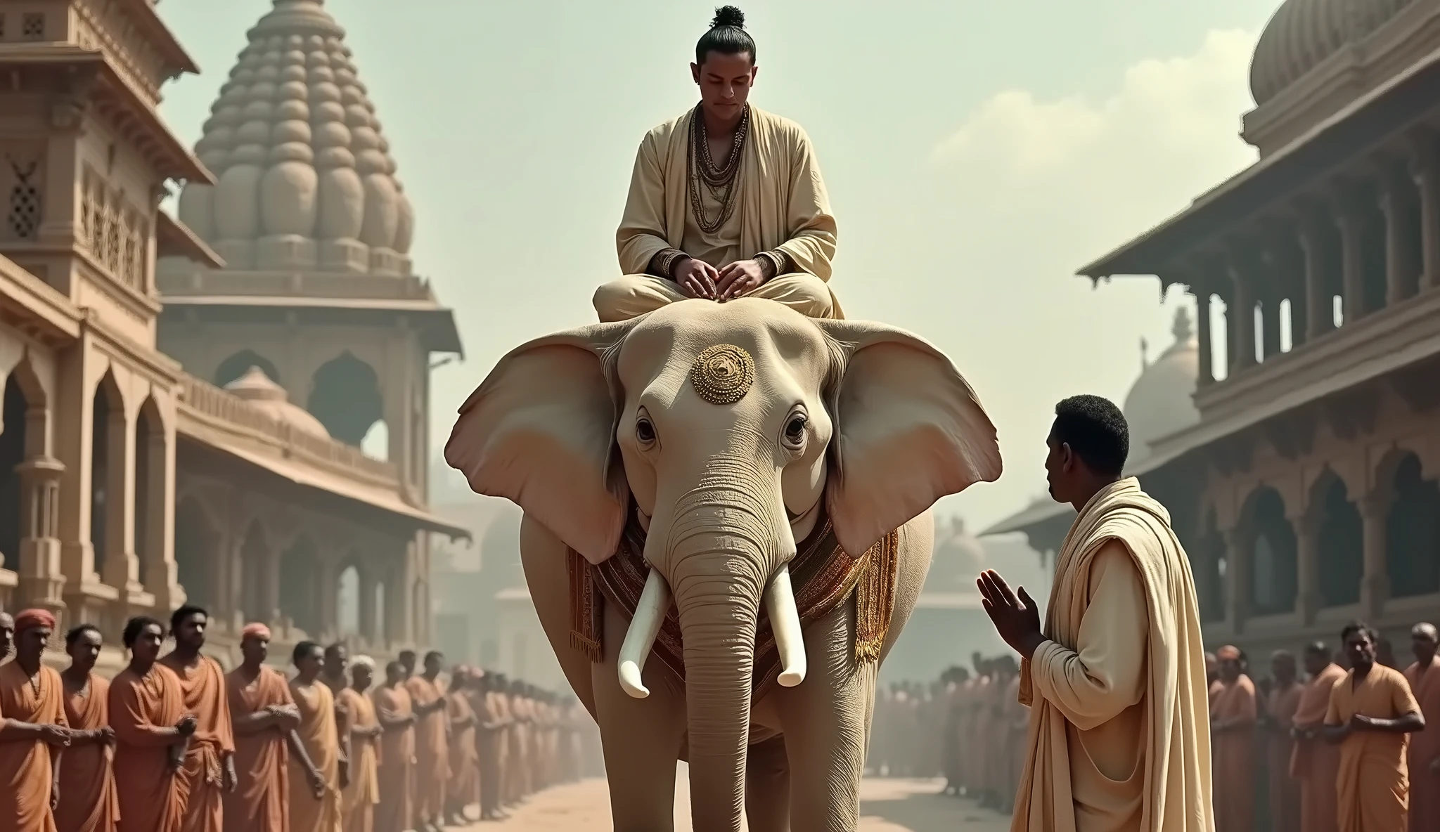 Kreeshna , with eliphant, on narendr modi