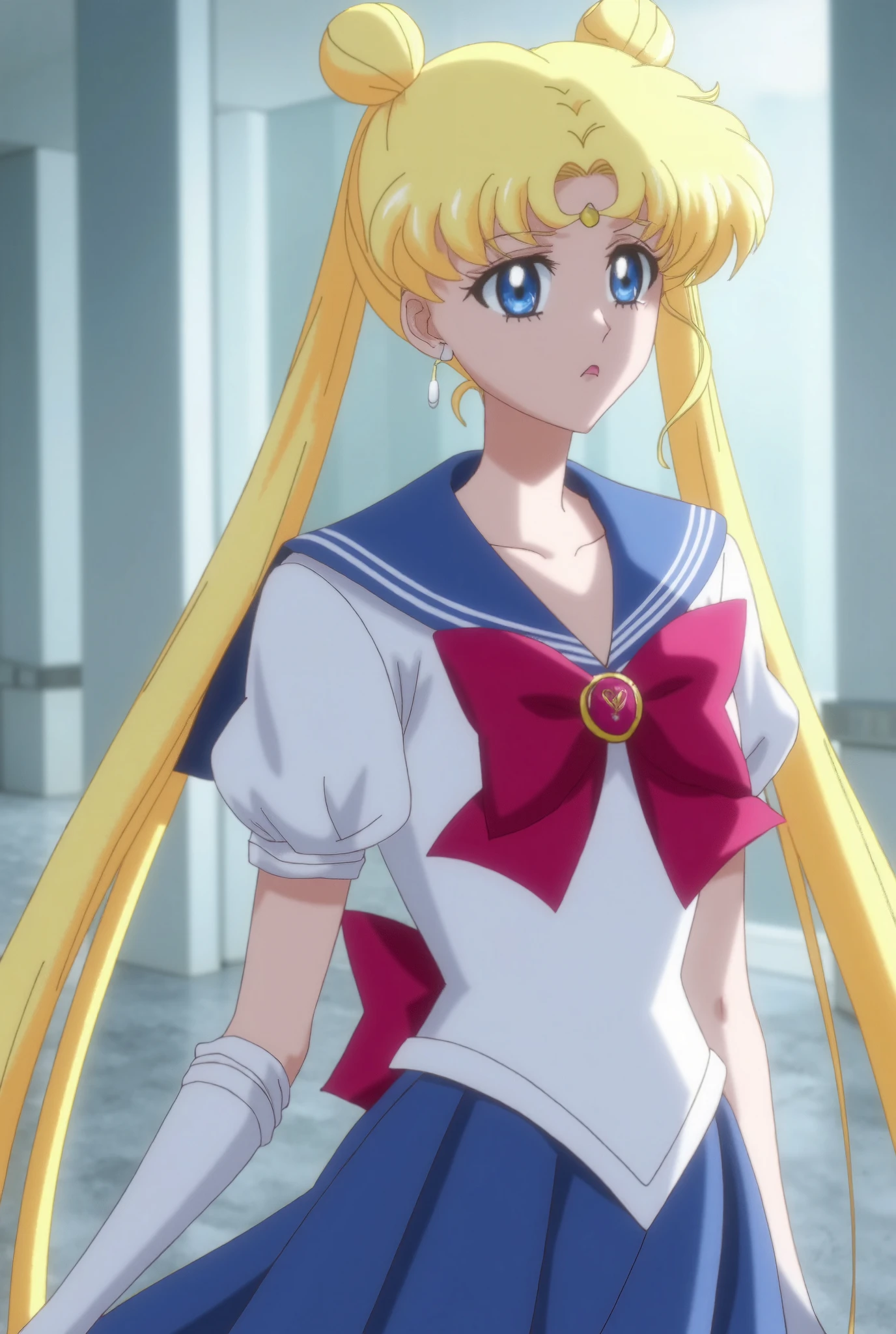 (masterpiece, Best quality:1.2),Sailor Moon， 1 girl, solitary
