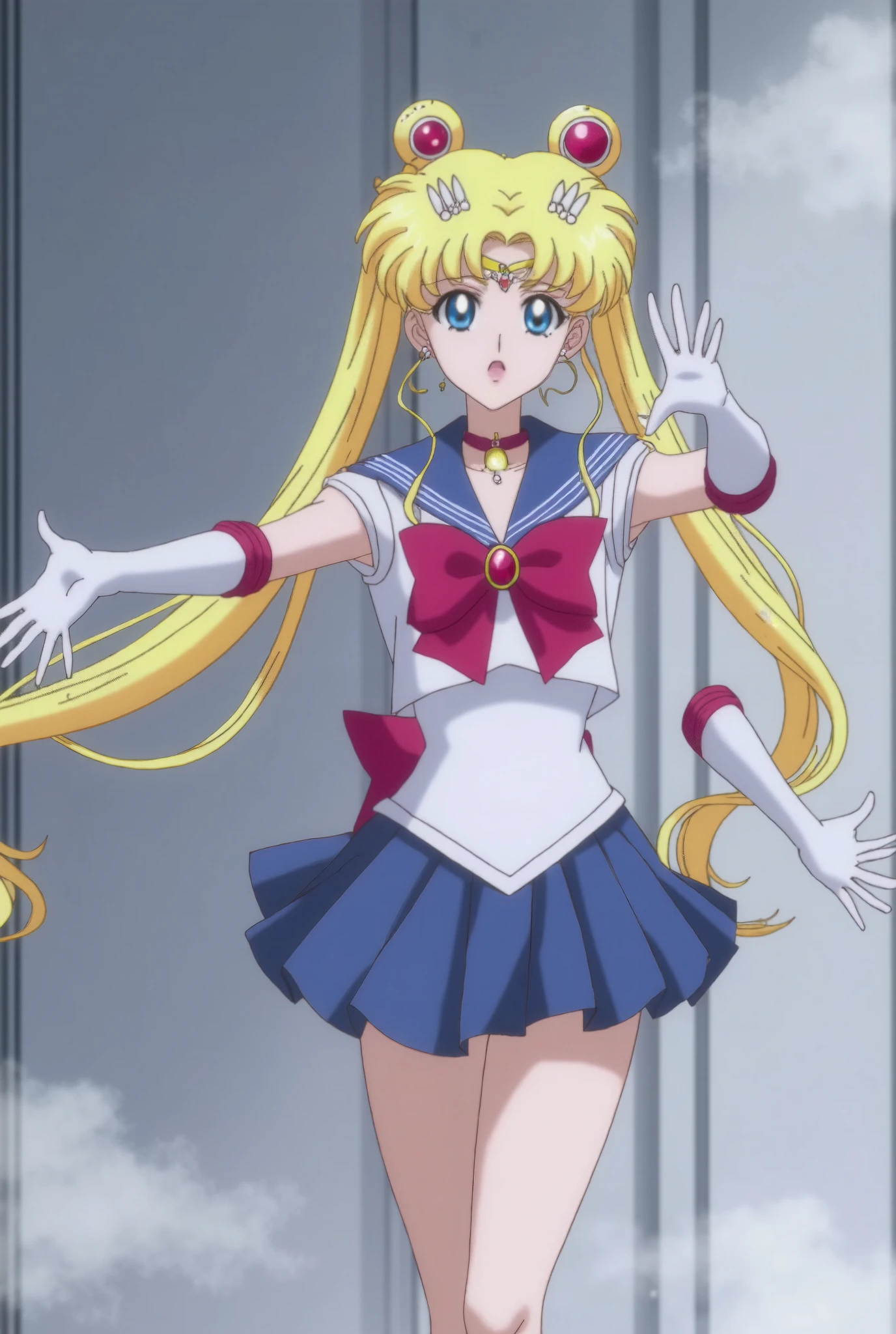 (masterpiece, Best quality:1.2),Sailor Moon， 1 girl, solitary
