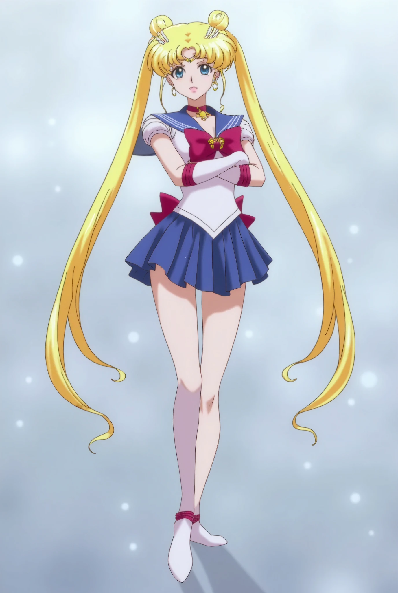 (masterpiece, Best quality:1.2),Sailor Moon， 1 girl, solitary
