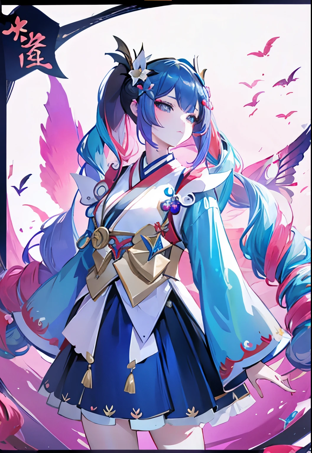 1 Girl，Onmyoji，Peacock feather decoration
