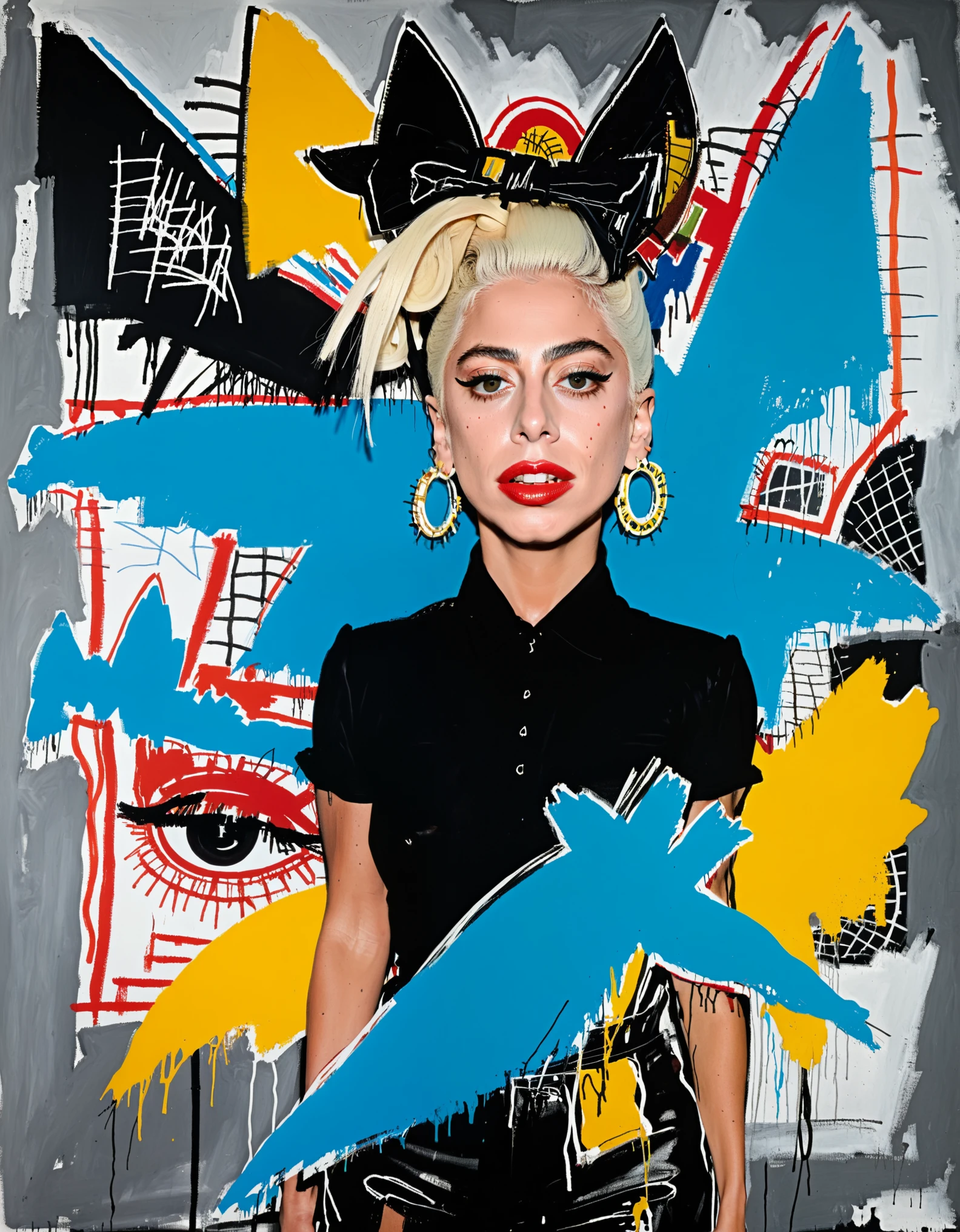 Lady Gaga by Basquiat 