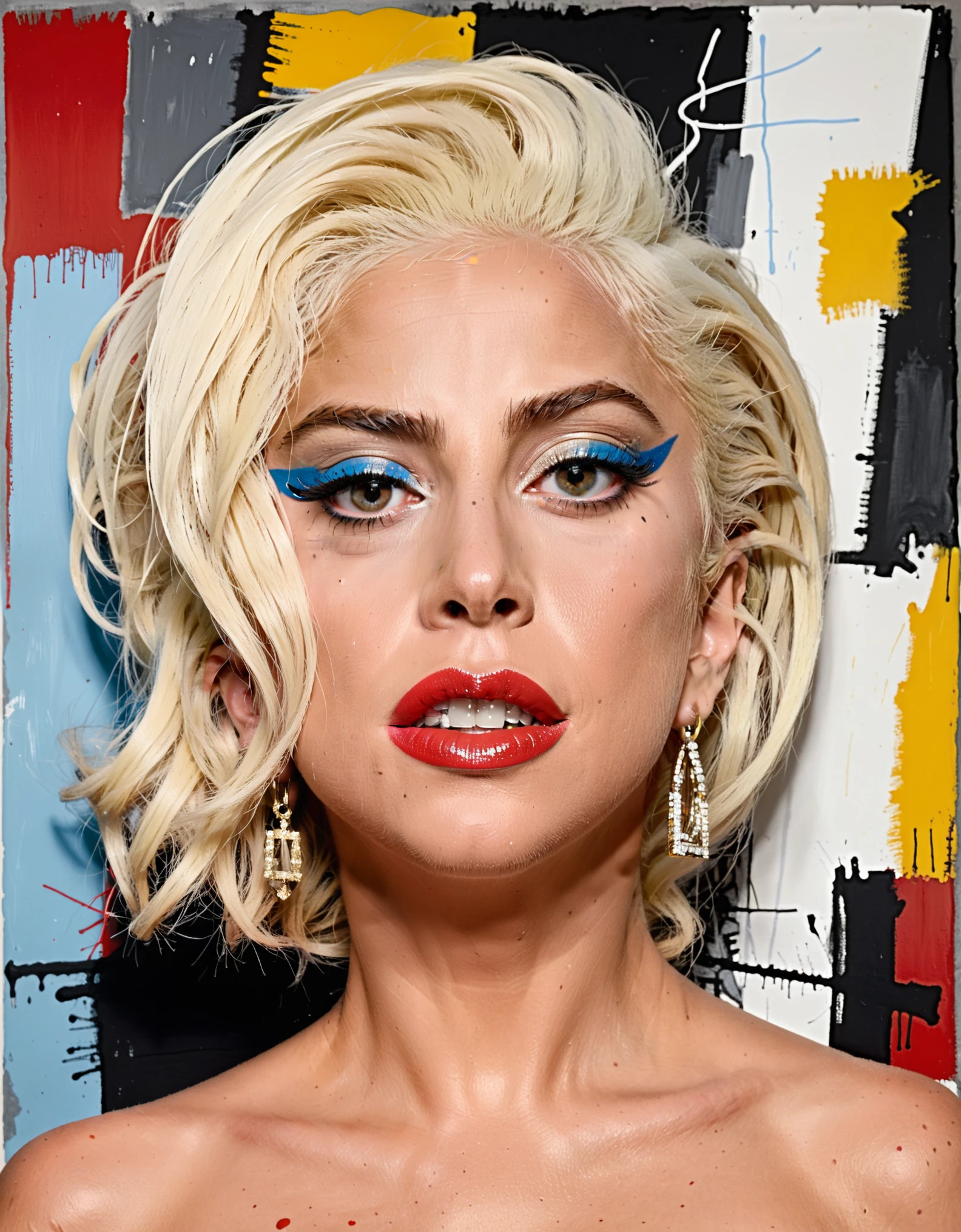 Lady Gaga portrait by Basquiat