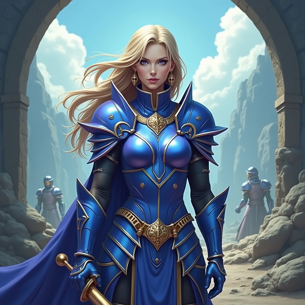 <lora:LarryElmoreLORANewMay29:1>human female paladin, fantasy art