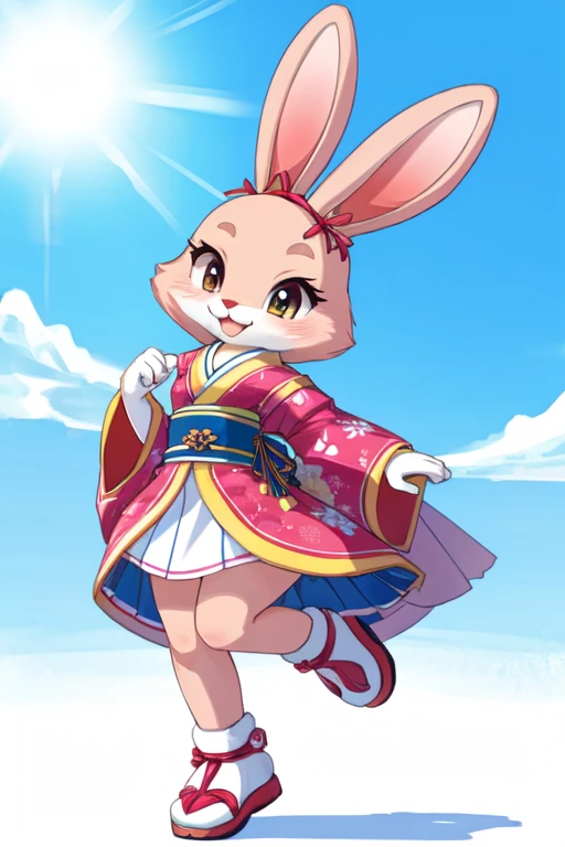  female furry sara rabbit Japanese mascot