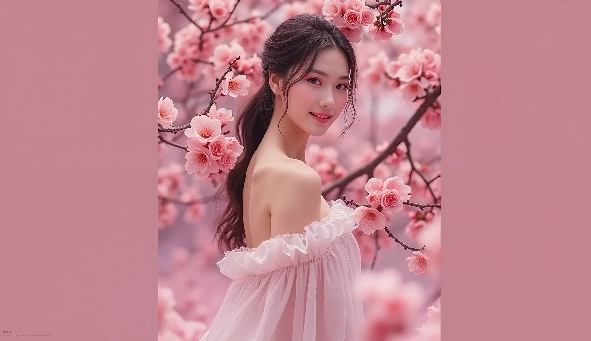 (Highest quality:1.4),(masterpiece:1.4),(Realistic:1.4),(Realistic:1.2),(超High resolution, RAW Photos:1.4),(High resolution, Very detailed:1.2),(8k:1.2),photograph,Korean women、brown hair photos,One Woman,alone,(In underwear),((Thigh to head shot:1.3))、(((topless、You can see her large breasts from the side.)))、((Smile))、((Large Breasts:1.4))、Realistic skin textures、Slightly freckled、Slender figure、((background,Concrete wall:1.3)),(The breast is visible from the side:1.6),3 woman、((Updo long hairstyle))、((White,Long lace slip:1.4))、((Correct toes))、Detailed facial features、Long slip covers the buttocks and soles of the feet、Long slip covers your butt、